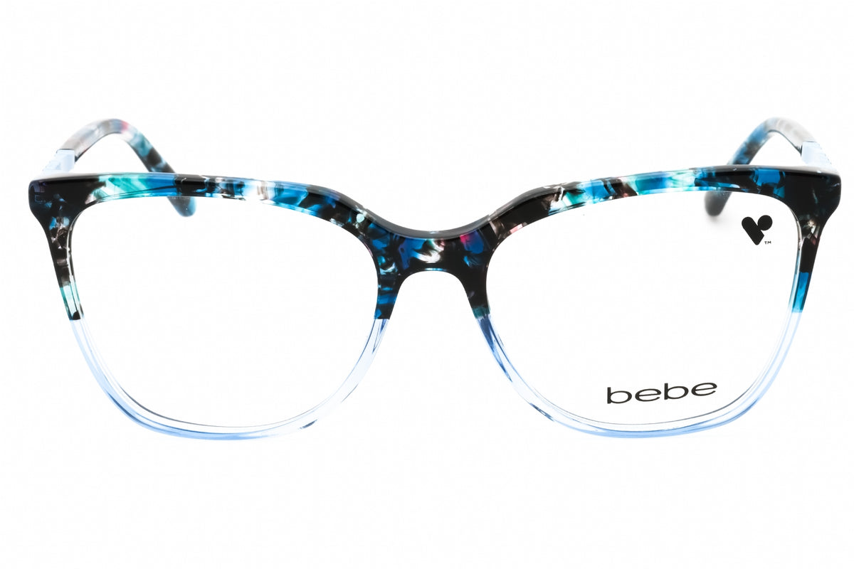 Bebe BB5191-460 BLUE GRADIENT Rectangular Eyeglasses 54mm Eyeglasses