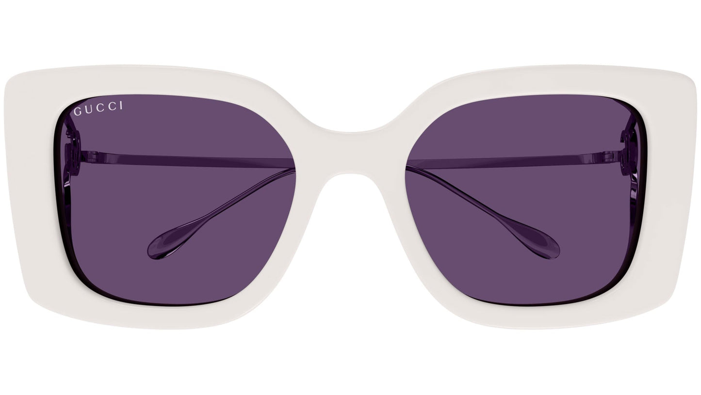 Gucci GG1567SA-003-54 sunglasses in beige frame with violet lenses