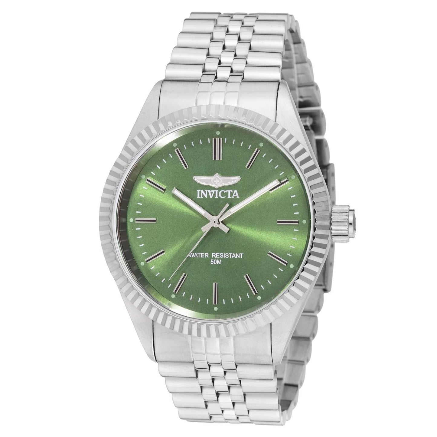 Invicta 49313 49313 Watch - Green Dial Stainless Steel Band