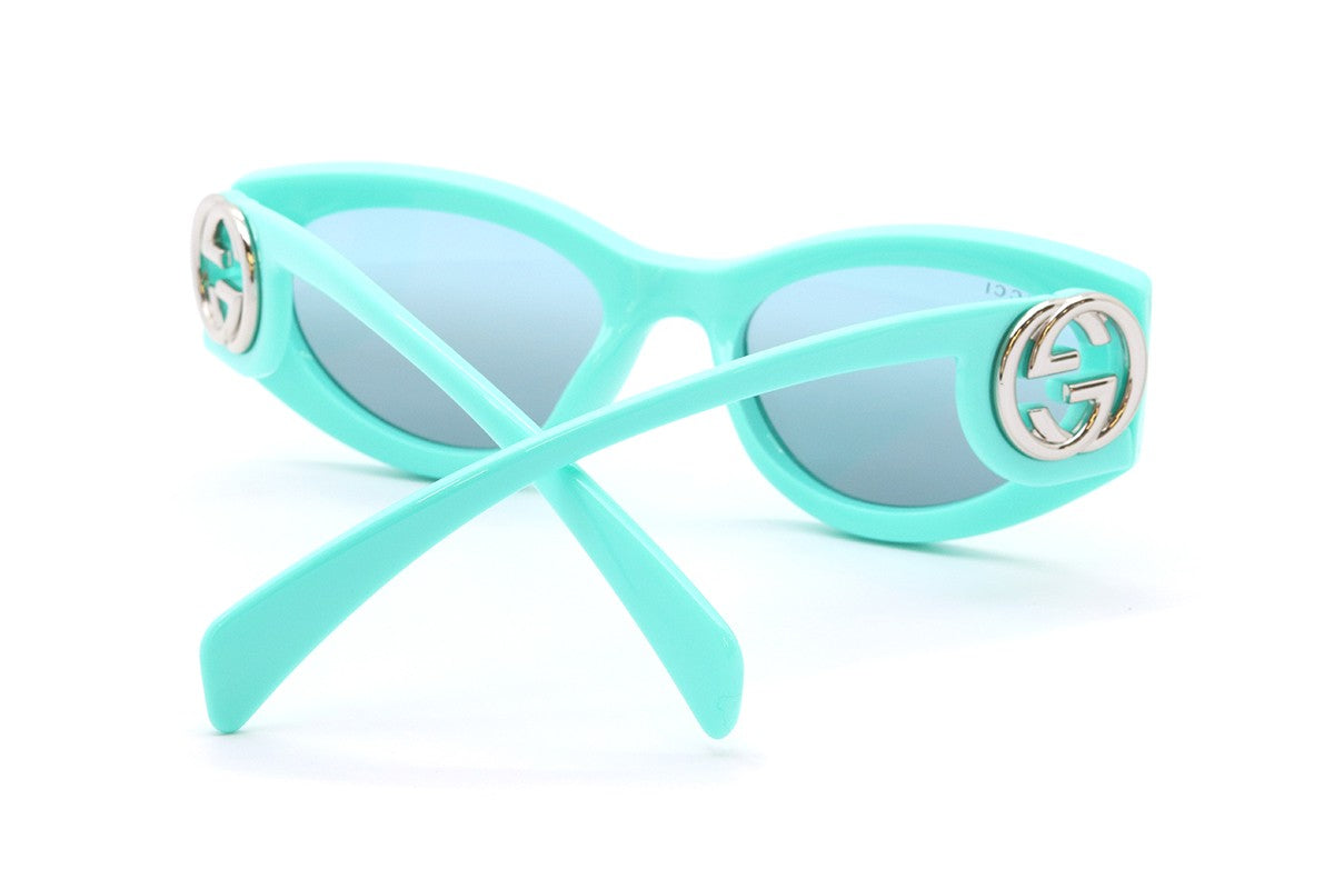 Gucci GG1691S-004-54 sunglasses in blue frame with light blue gradient lenses