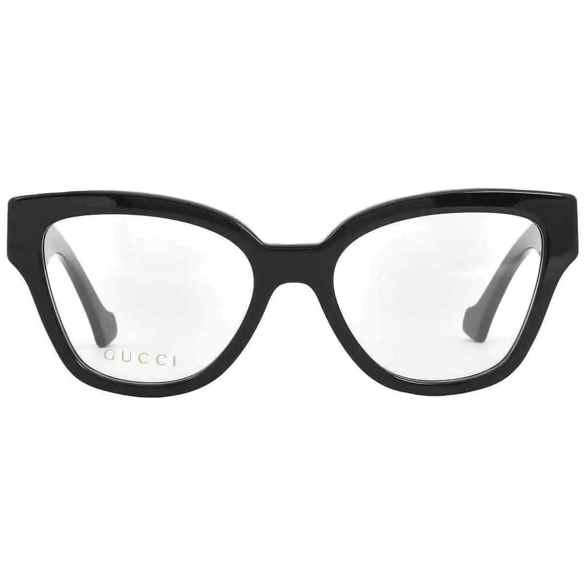 Gucci GG1424o-005 eyeglasses in black frame with clear lenses