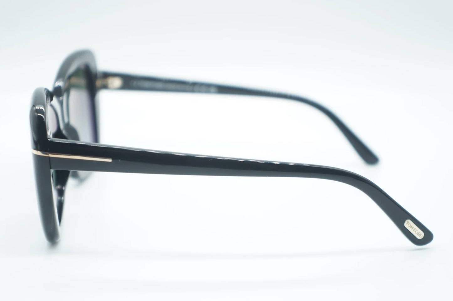 Tom Ford FT1008-01B sunglasses in black frame with gradient smoke lenses