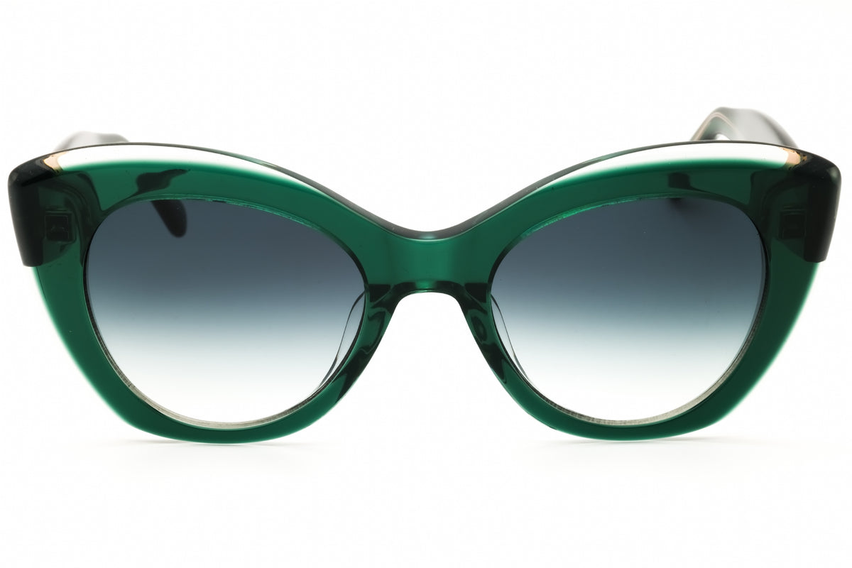 Kate Spade KS DOMINICA/S-01ED 9K GREEN Cat eye Sunglasses 49mm Sunglasses