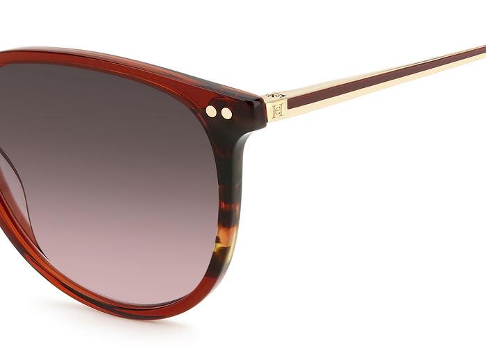 Carolina Herrera HER 0184/S-0YDC M2 sunglasses in burgundy frame with brown gradient lenses