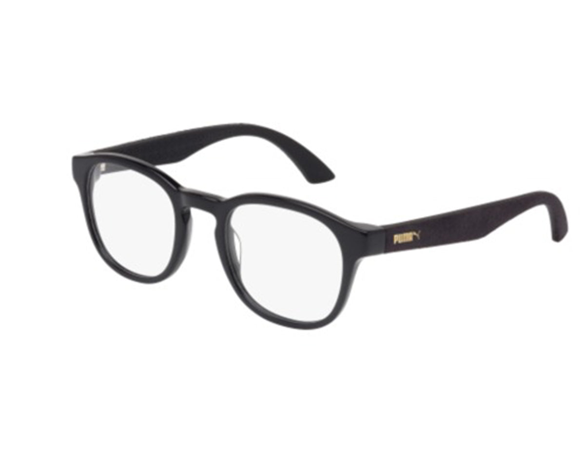 Puma PU-00430-002 eyeglasses in havana frame with clear lenses