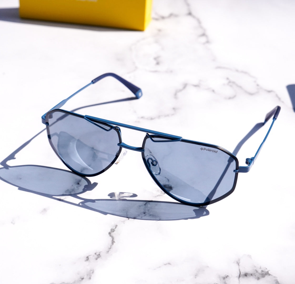 Polaroid PLD6092S-PJPC3 sunglasses in 0pjp blue frame with c3 red sp pz lenses