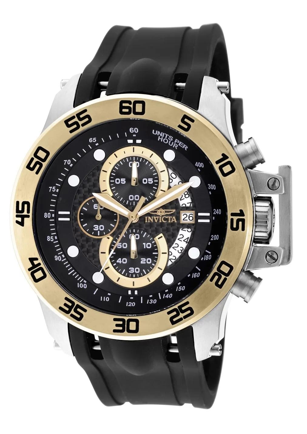 Invicta 19253 19253 Watch - Black Dial Polyurethane Band