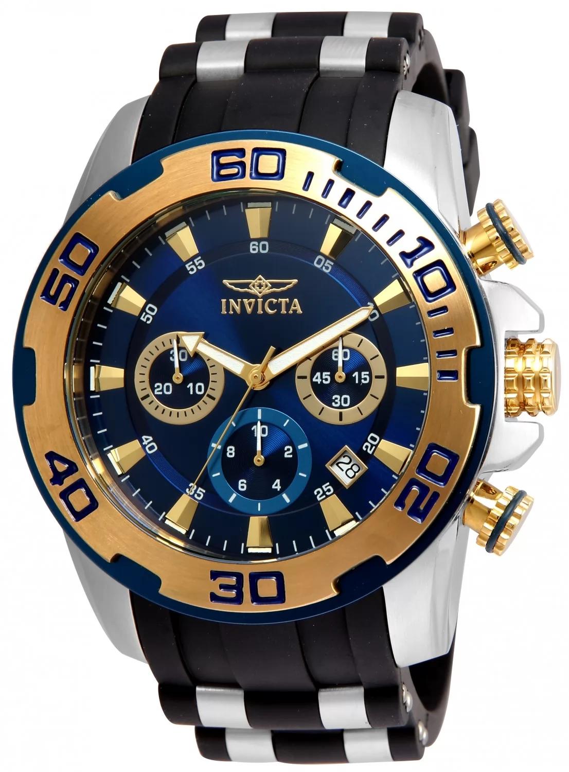 Invicta 22339 22339 Watch - Blue Dial Polyurethane/Stainless Steel Band