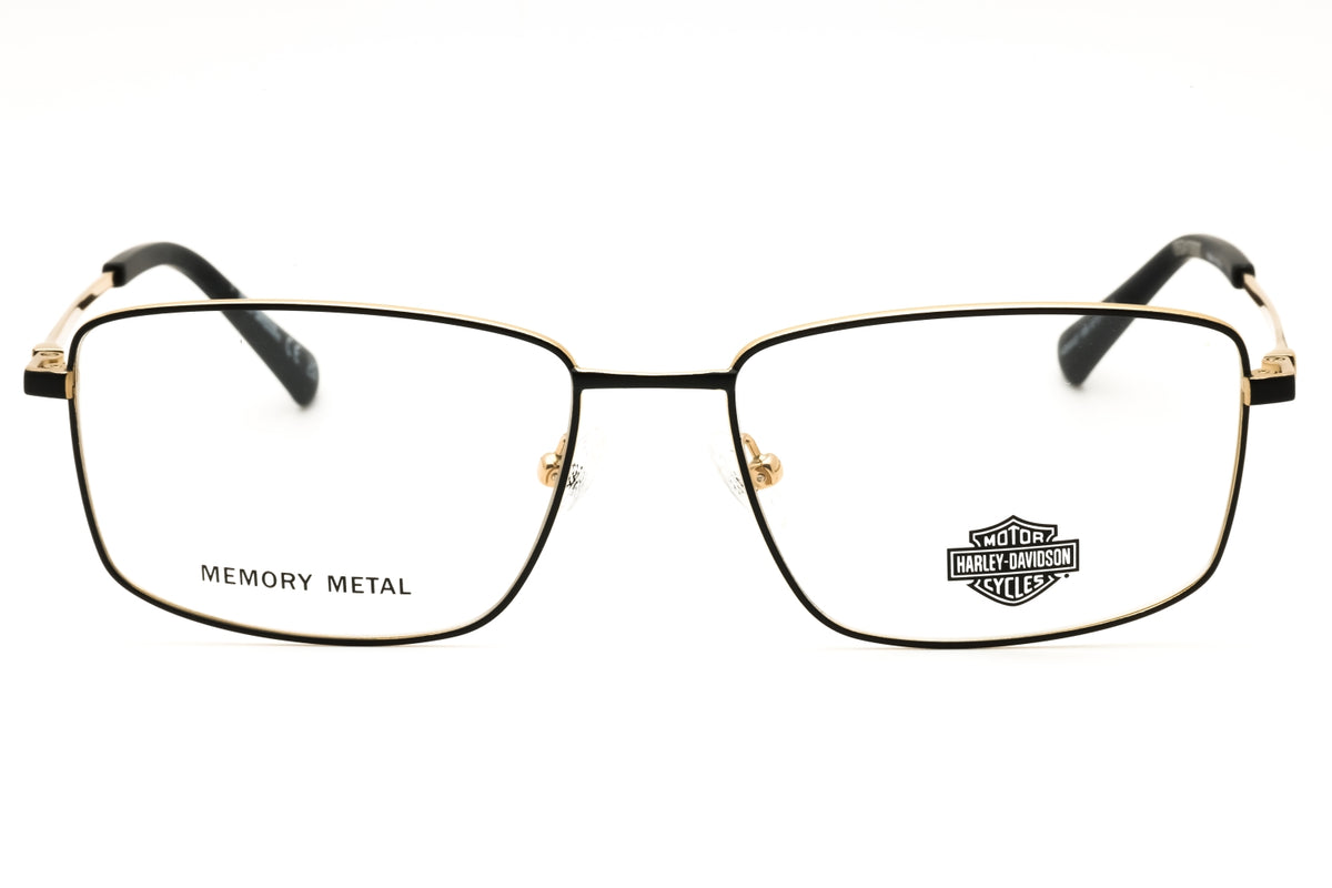 Harley Davidson HD50027-005 black Rectangular Eyeglasses 57mm