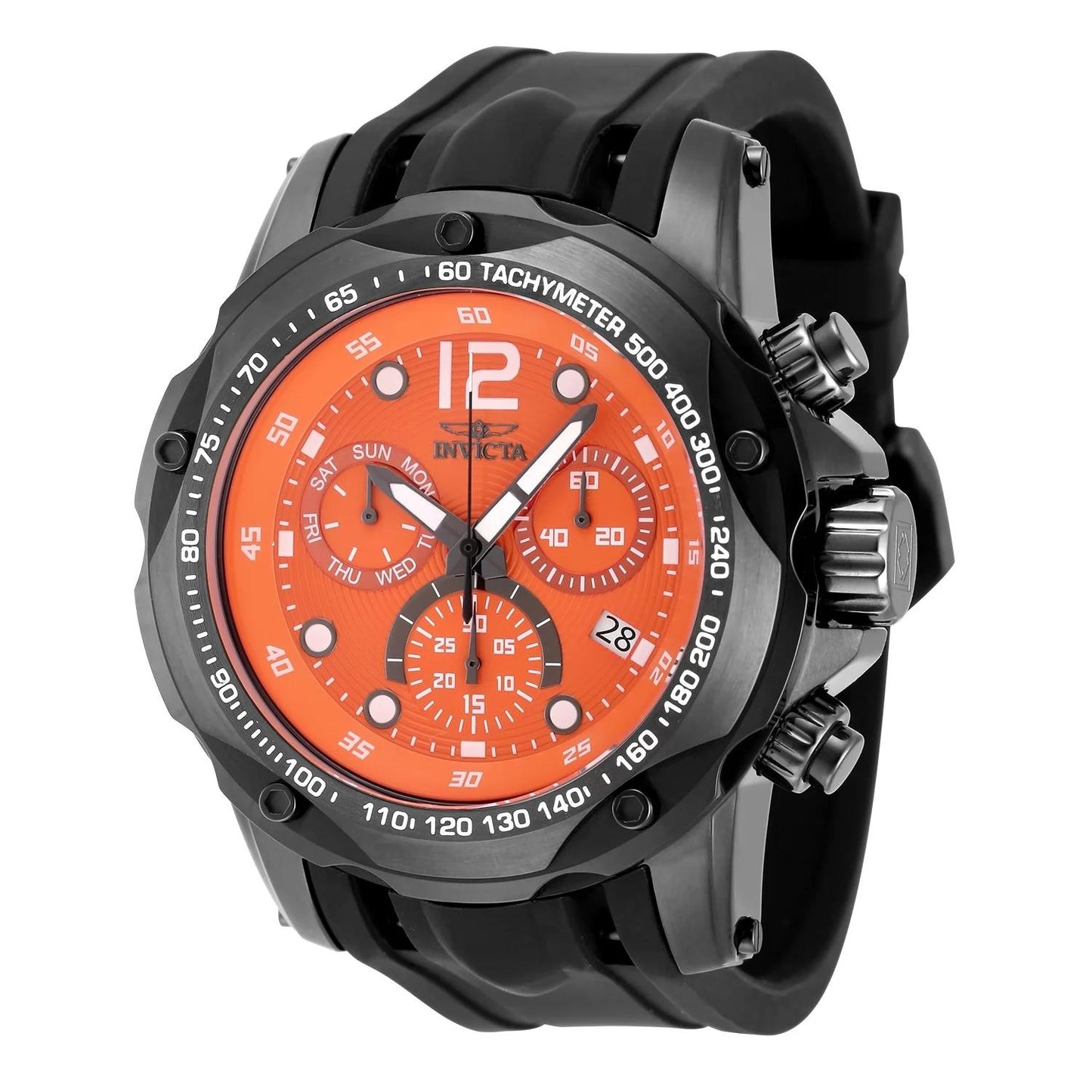 Invicta 48909 48909 Watch - Orange Dial Silicone Band