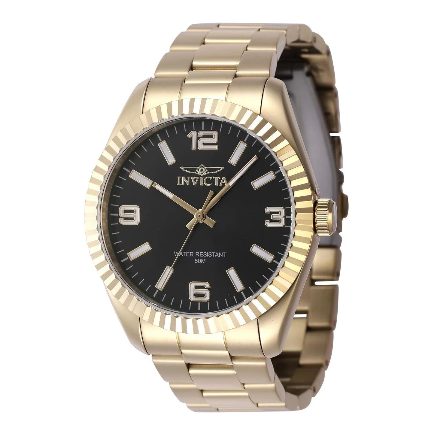 Invicta 47458 47458 Watch - Black Dial Stainless Steel Band