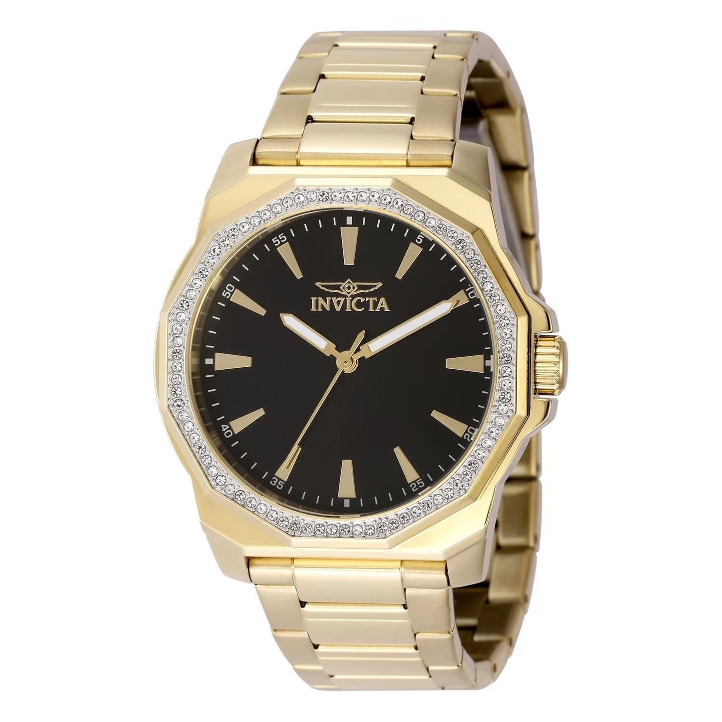 Invicta 49107 49107 Watch - Black Dial Stainless Steel Band