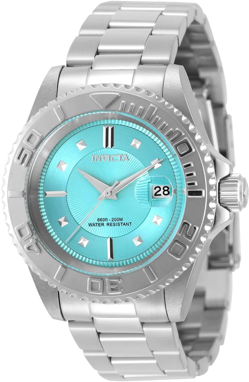 Invicta 49920 watch with tiffany blue dial and stainless steel band