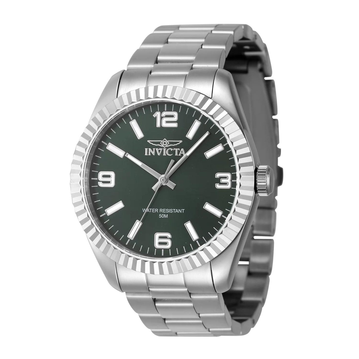 Invicta 47450 47450 Watch - Green Dial Stainless Steel Band