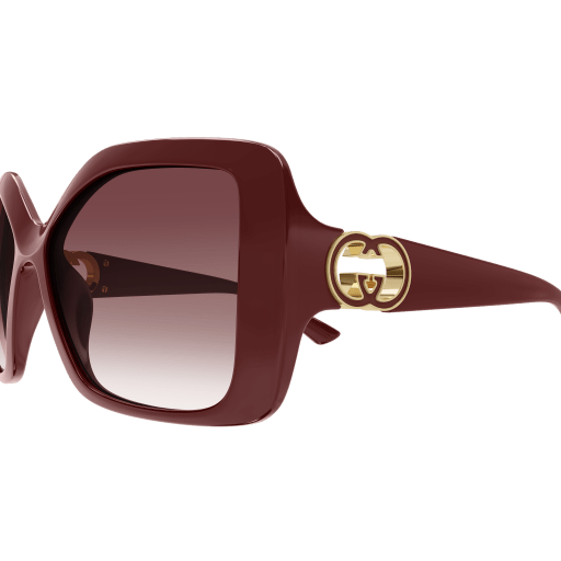 Gucci GG2015S-002 sunglasses in pink frame with red lenses