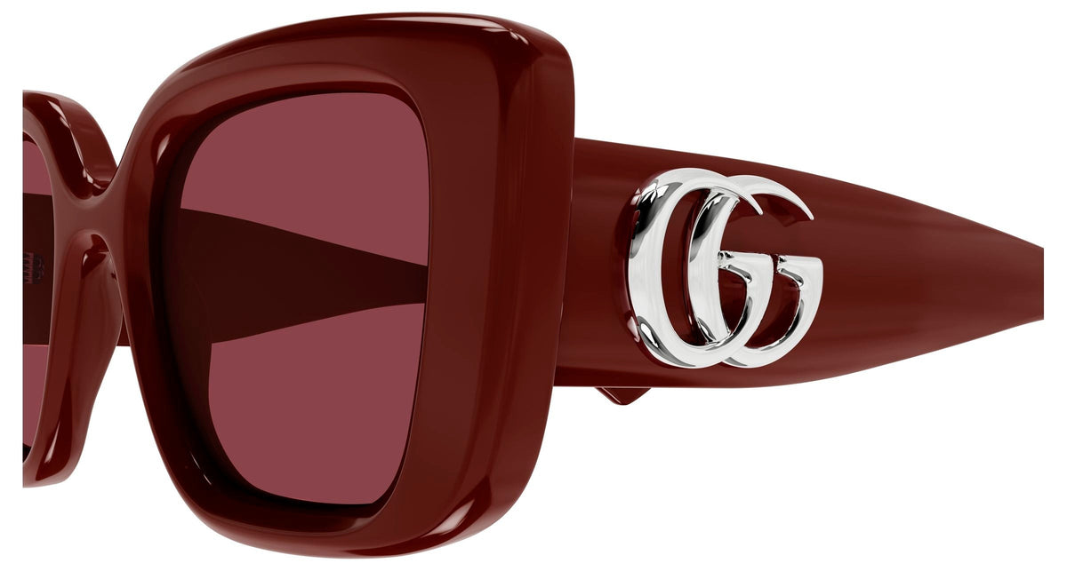 Gucci GG1975S-005 sunglasses in pink frame with red lenses