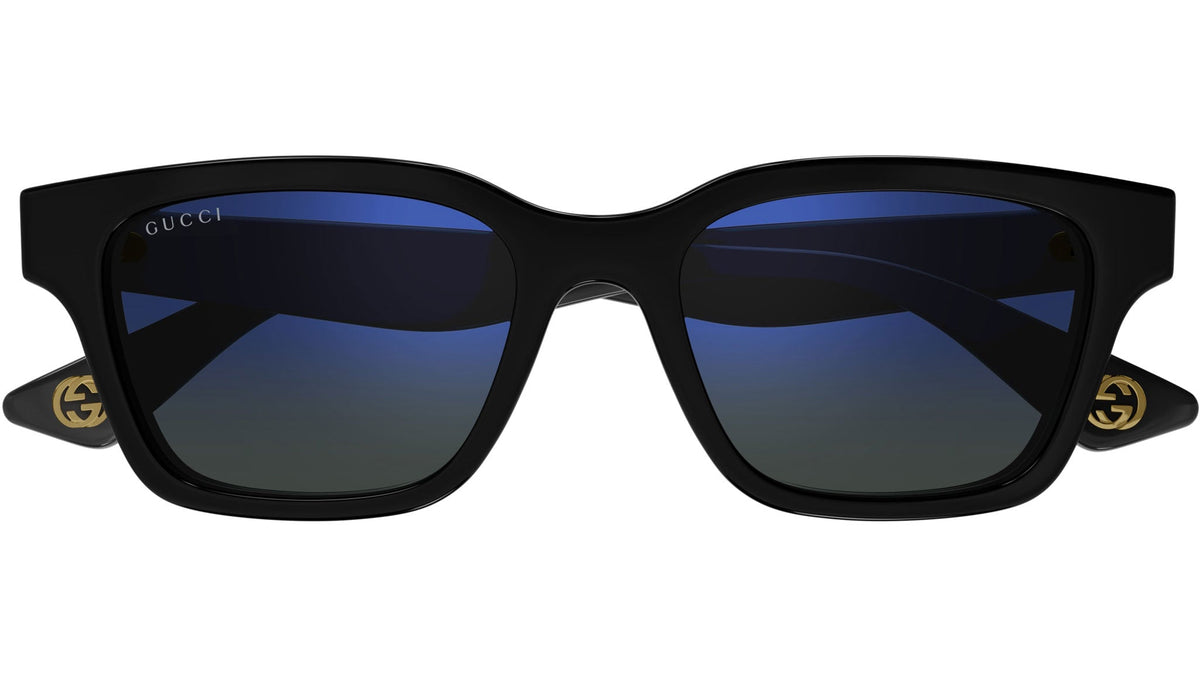 Gucci GG1641SA-003-53 sunglasses in white frame with blue gradient lenses