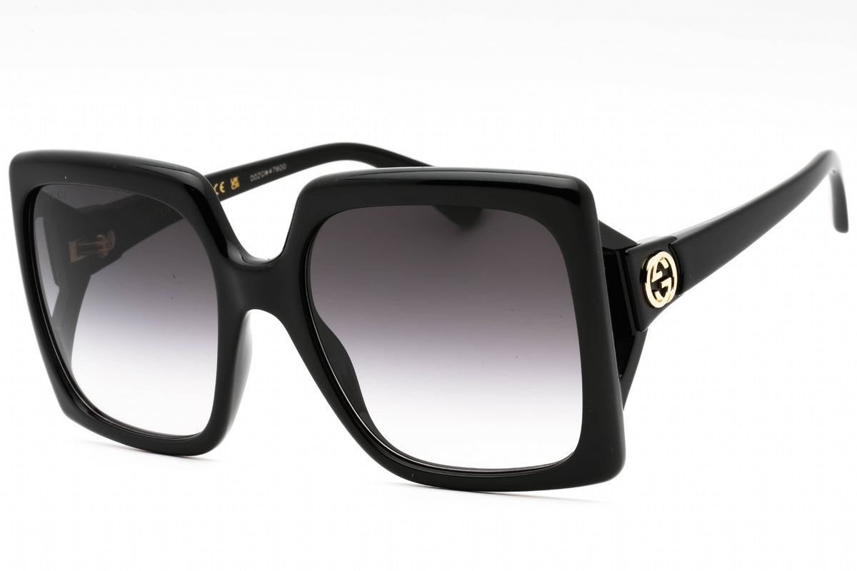 Gucci GG0876S-001 Shiny Black Oversized Sunglasses 60mm Sunglasses