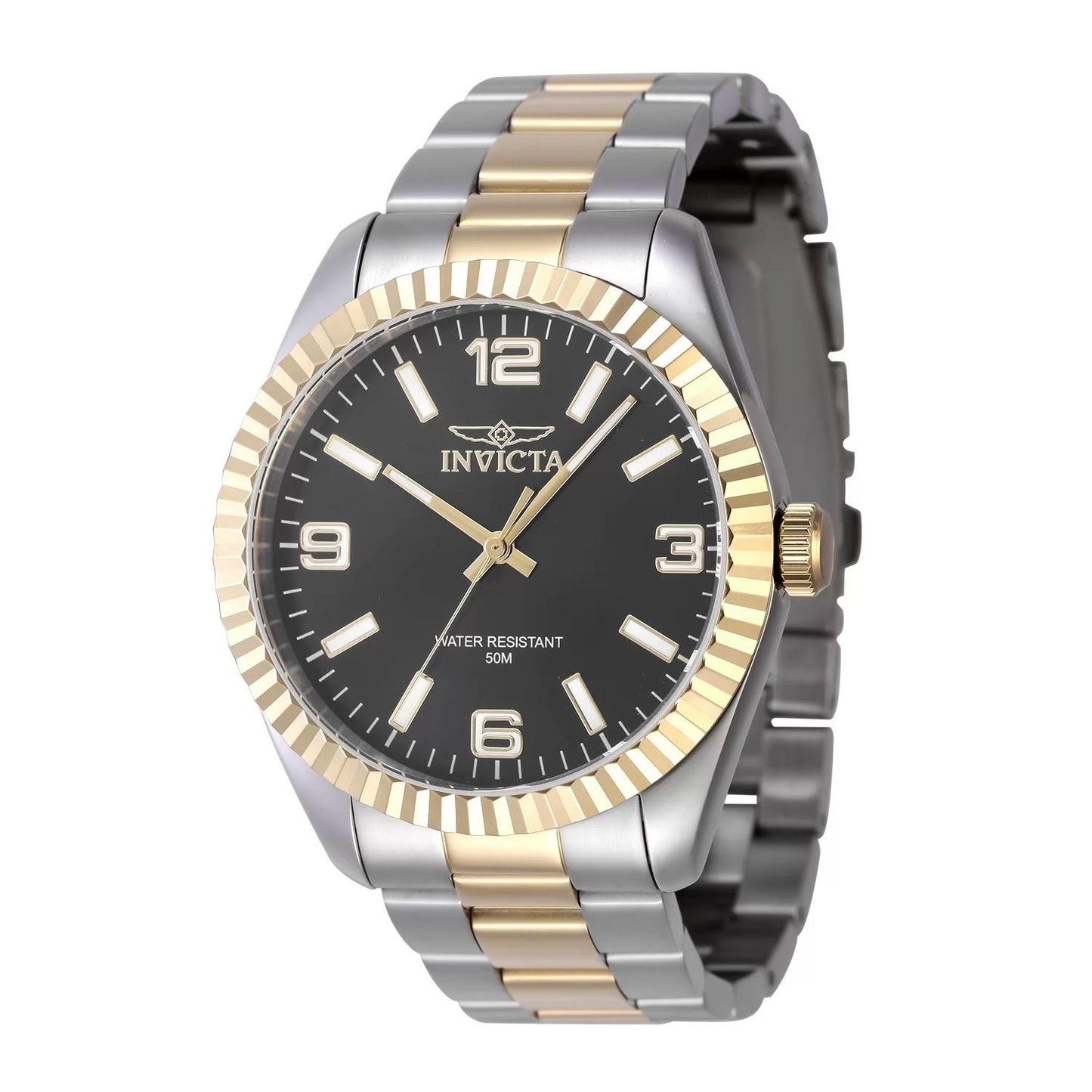 Invicta 47453 47453 Watch - Black Dial Stainless Steel Band