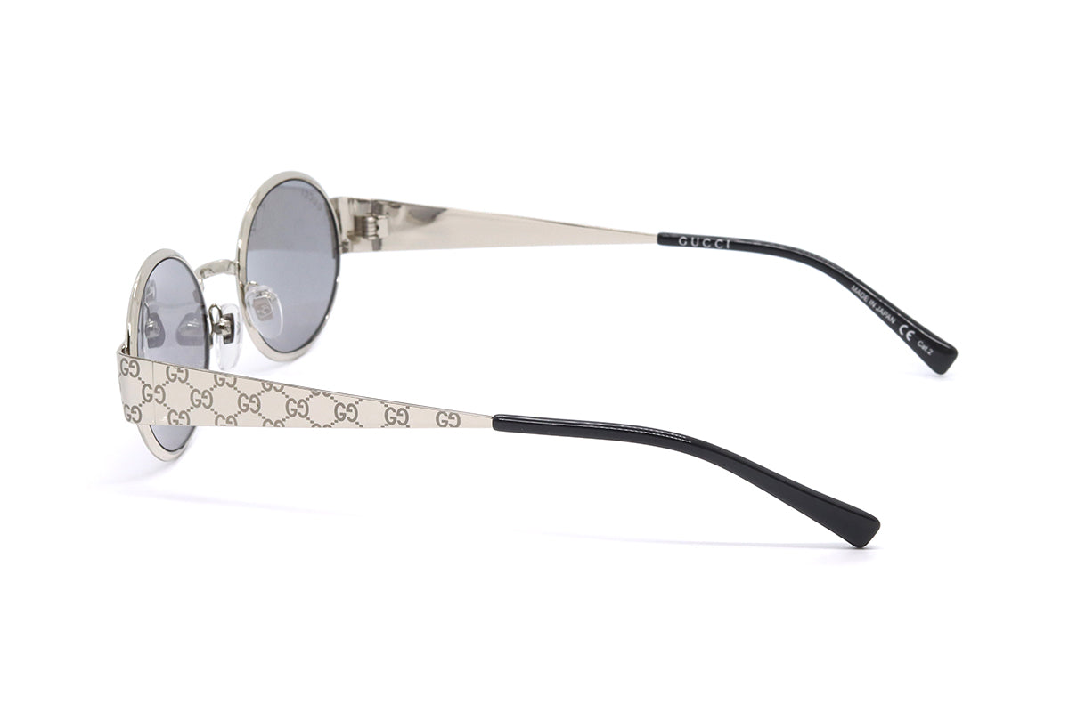 Gucci GG1854S-002 sunglasses in grey frame with mirror lenses