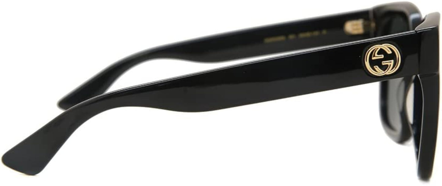Gucci GG0034SN-001-54 sunglasses in black frame with dark grey lenses
