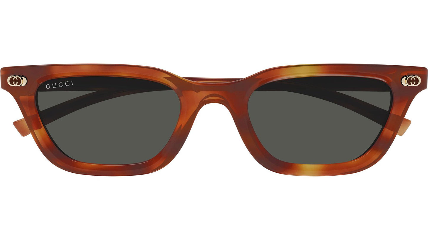 Gucci GG1944S-002 sunglasses in havana frame with grey lenses