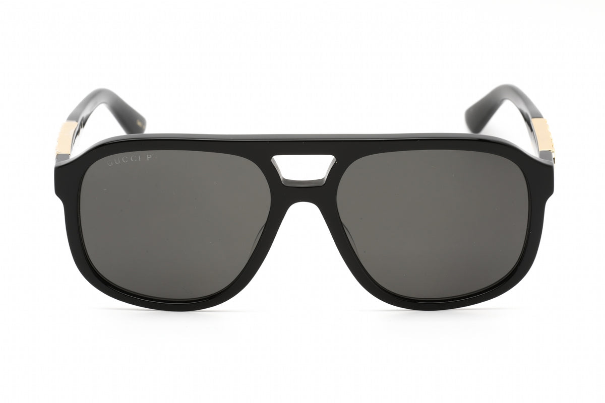 Gucci GG1188S-001 Black Rectangular Sunglasses 58mm Sunglasses