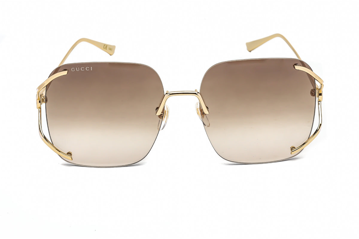 Gucci GG0646S-002 Gold Oversized Sunglasses 60mm Sunglasses