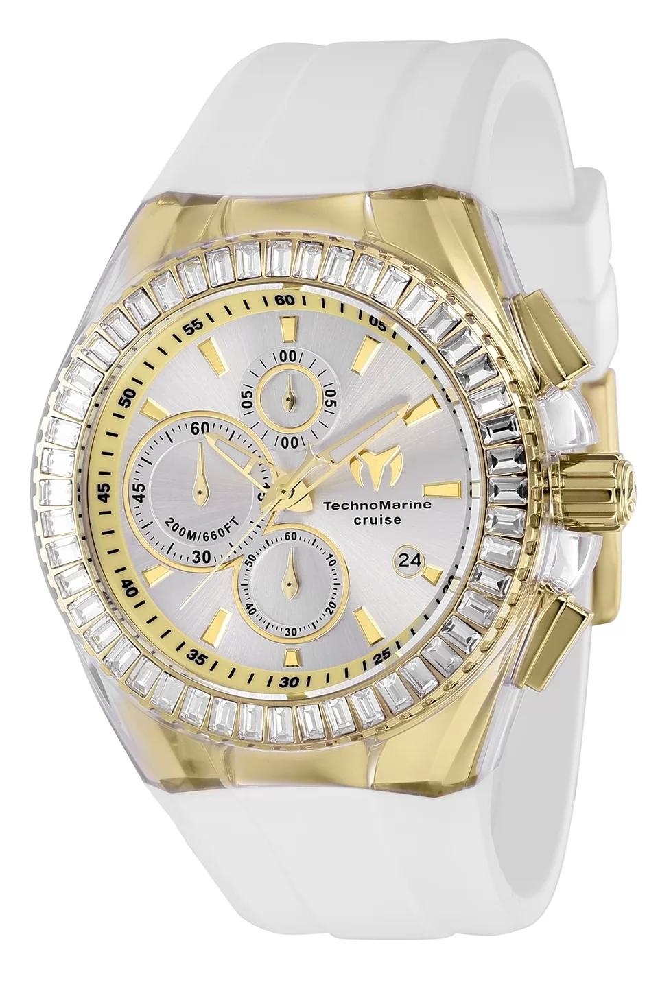 TechnoMarine TM-121154 TM-121154 Watch - Silver Dial Leather Band