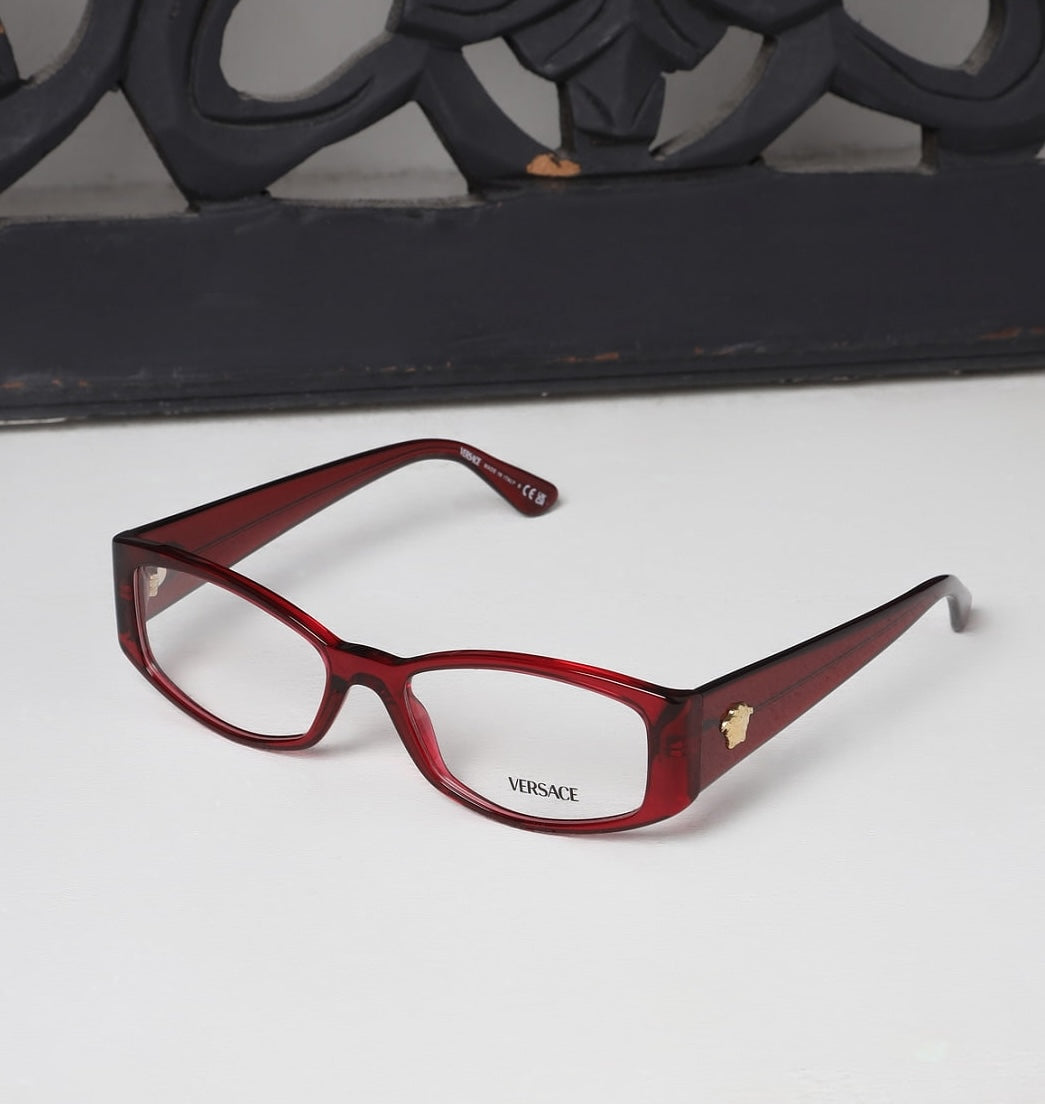 Versace 0VE3343-5430 eyeglasses in pink frame with clear lenses