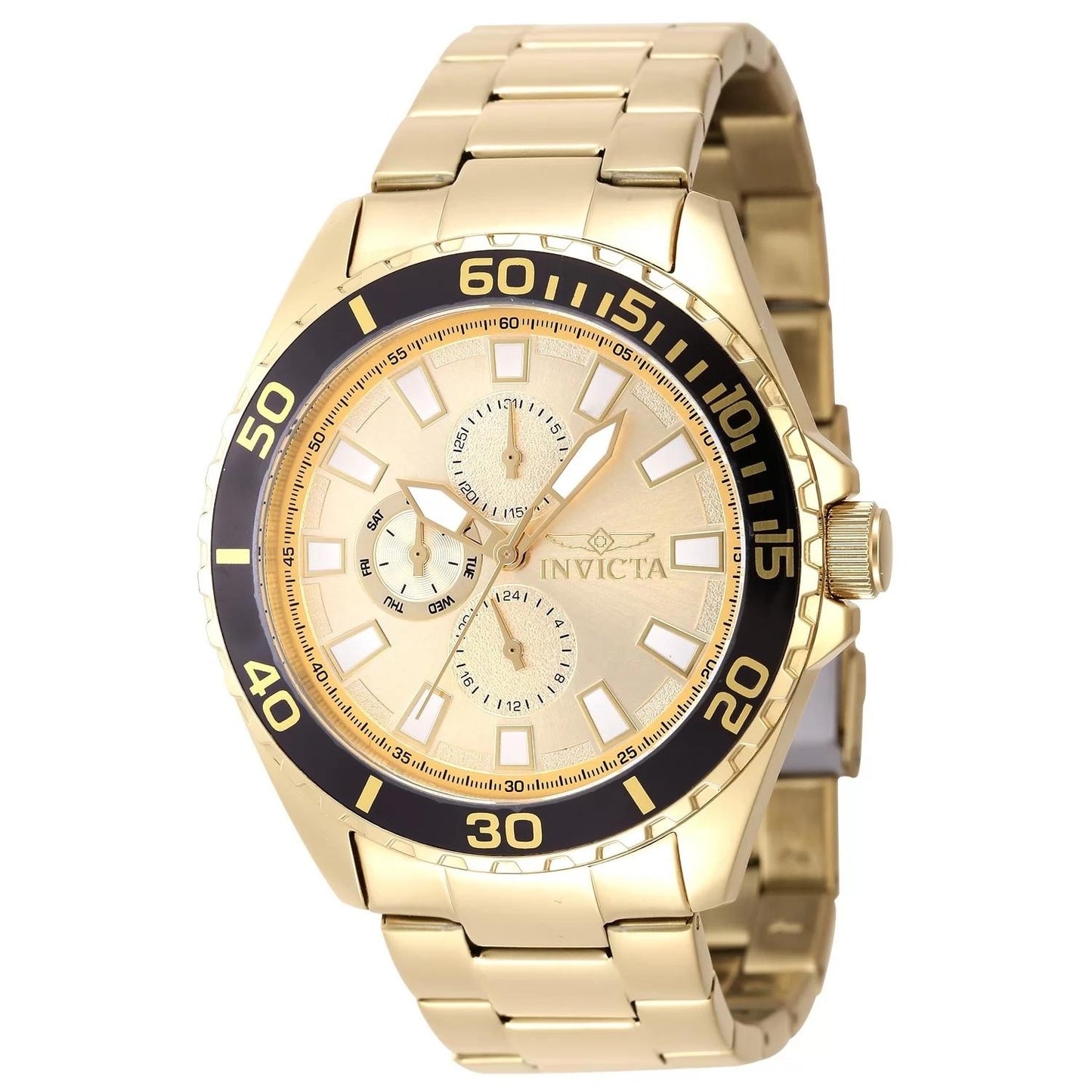Invicta 47577 47577 Watch - Gold Dial Stainless Steel Band