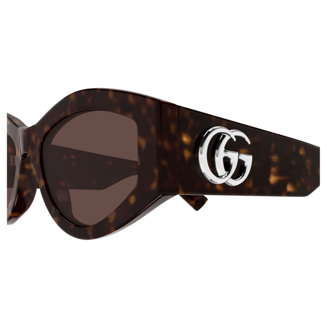 Gucci GG1951S-002 sunglasses in havana frame with brown lenses