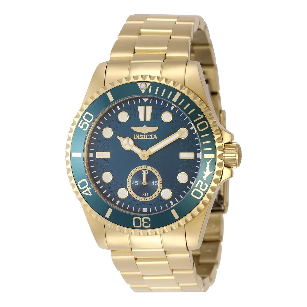 Invicta 49427 watch with blue dial and stainless steel band
