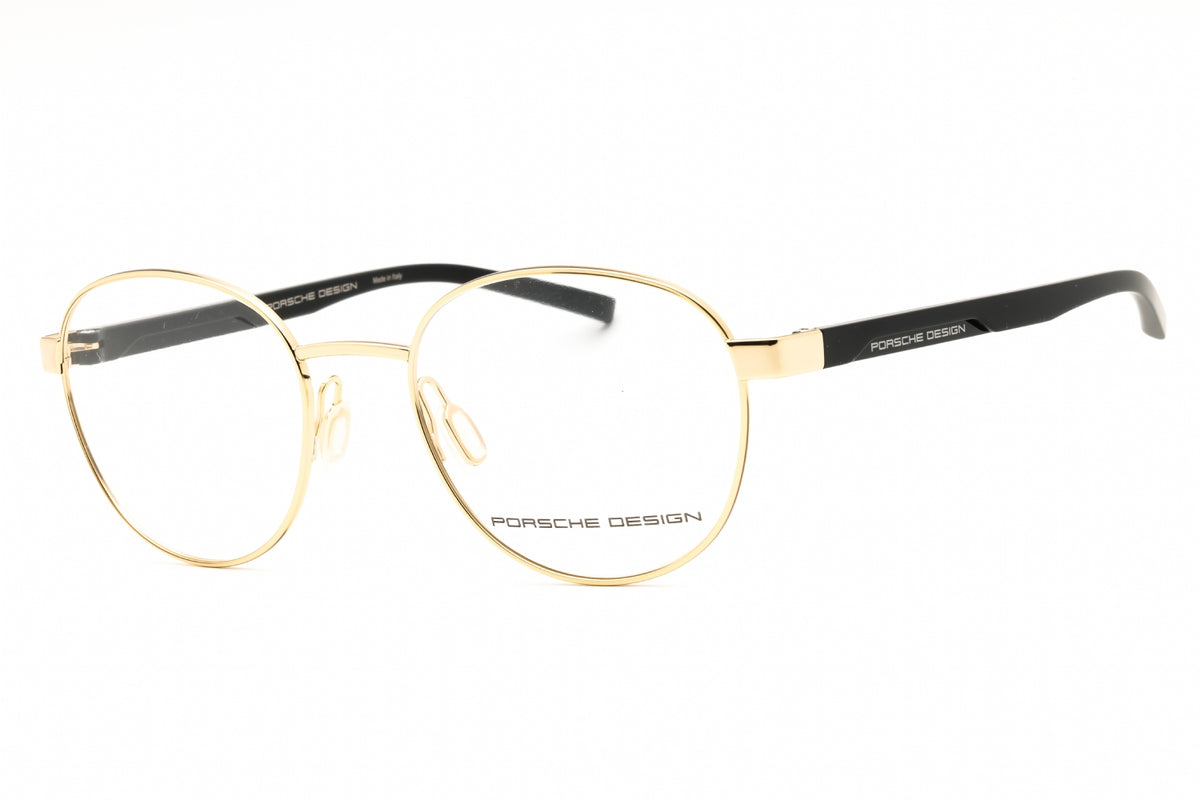 Porsche P8746-51C eyeglasses in gold, black frame with clear demo lenses