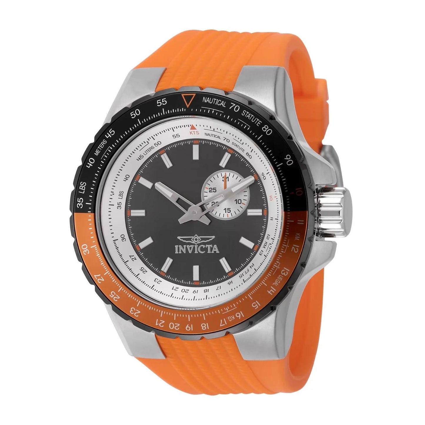 Invicta 49721 49721 Watch - Gunmetal Dial Silicone Band