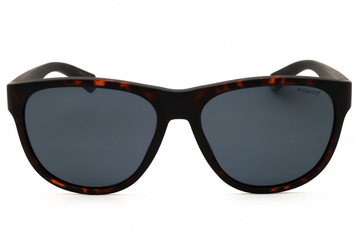 Polaroid Core PLD 2156/S-HGC sunglasses in matte brown havana frame with blue pz lenses
