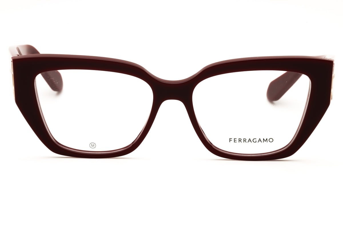 Salvatore Ferragamo SF2972-601 BURGUNDY Cat eye Eyeglasses 54mm Eyeglasses