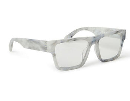 Off-White Style 46 Marble Blue Block Light 56mm New Eyeglasses