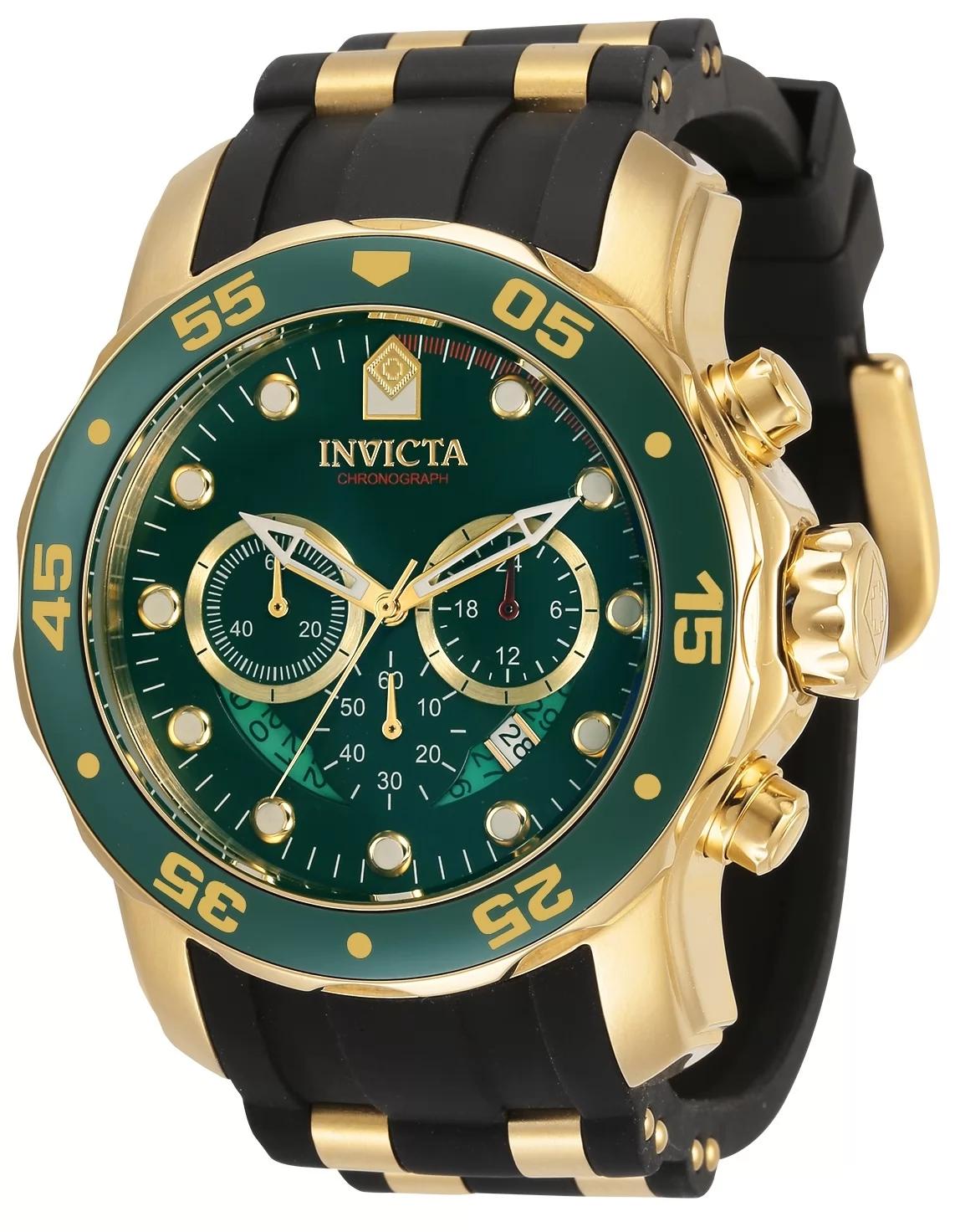 Invicta 6984 6984 Watch - Green Dial Polyurethane Band