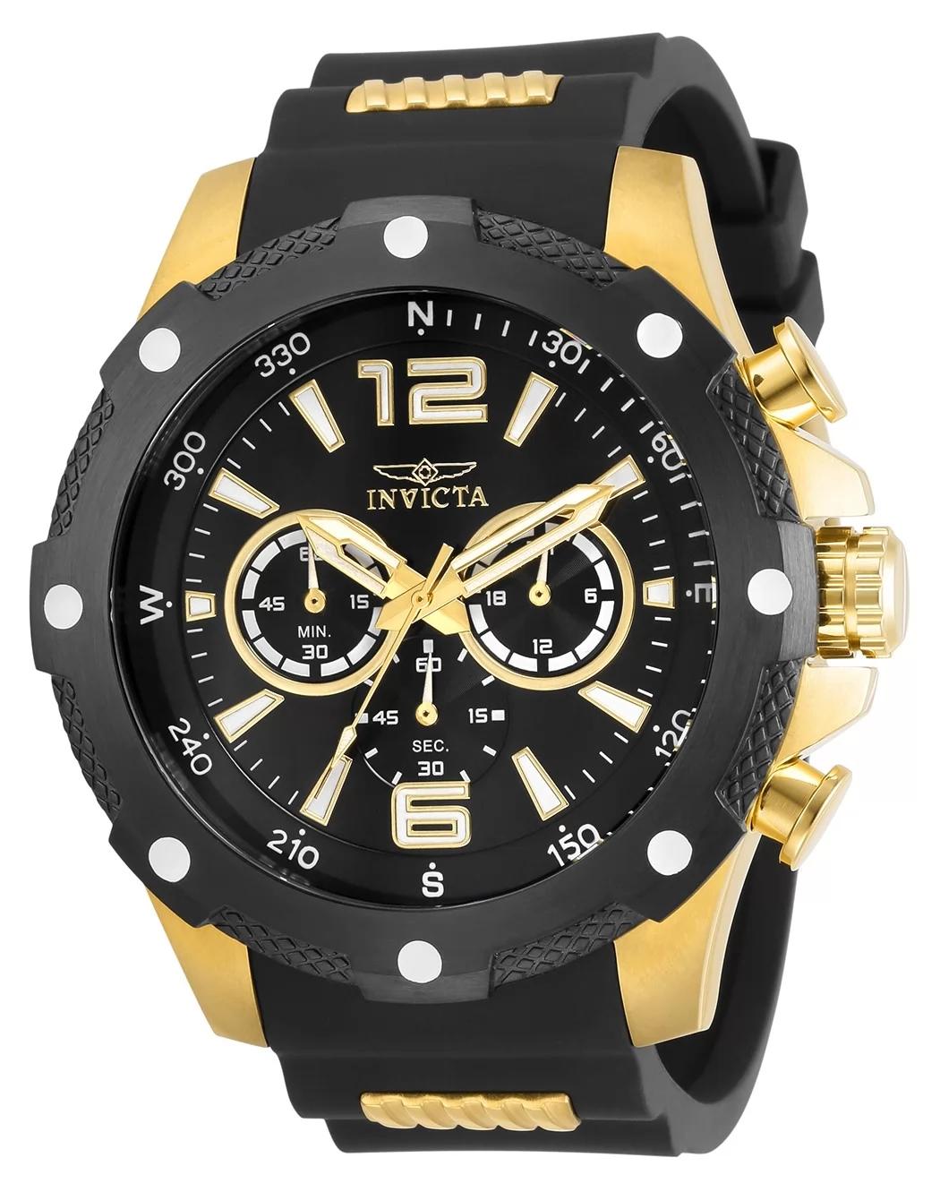 Invicta 30769 30769 Watch - Black Dial Polyurethane Band
