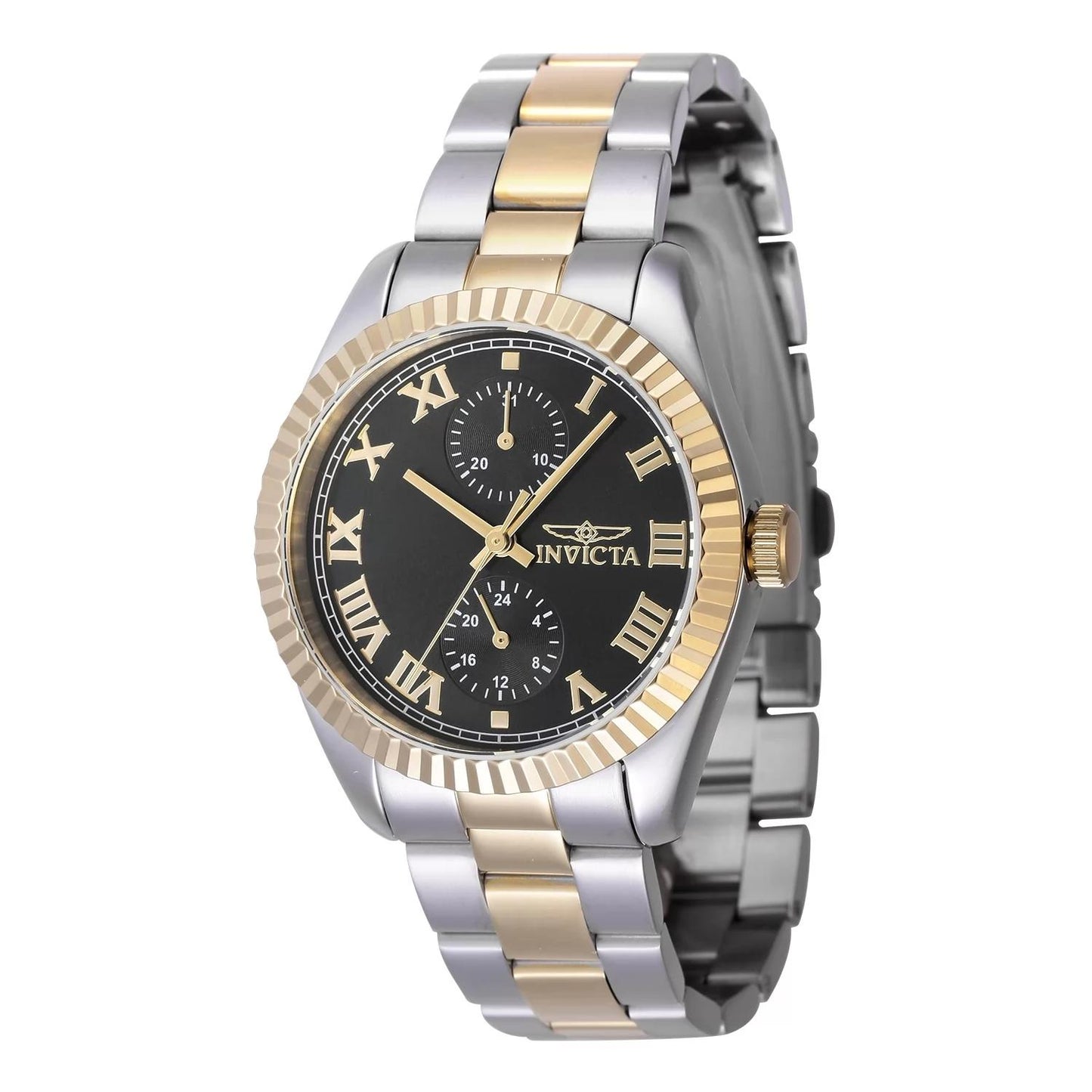 Invicta 47439 47439 Watch - Black Dial Stainless Steel Band