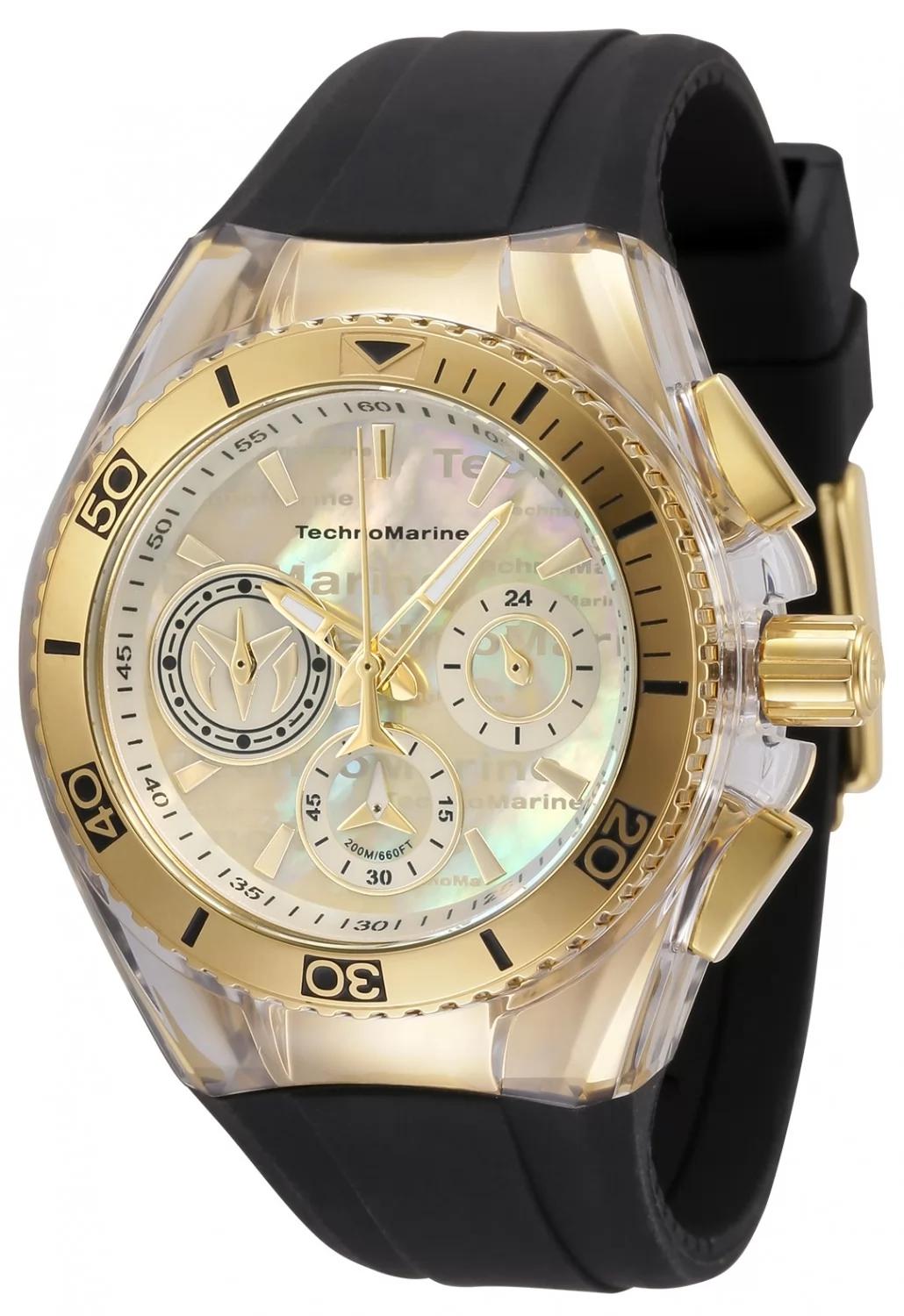 TechnoMarine TM-120030 TM-120030 Watch - Silver Dial Leather Band