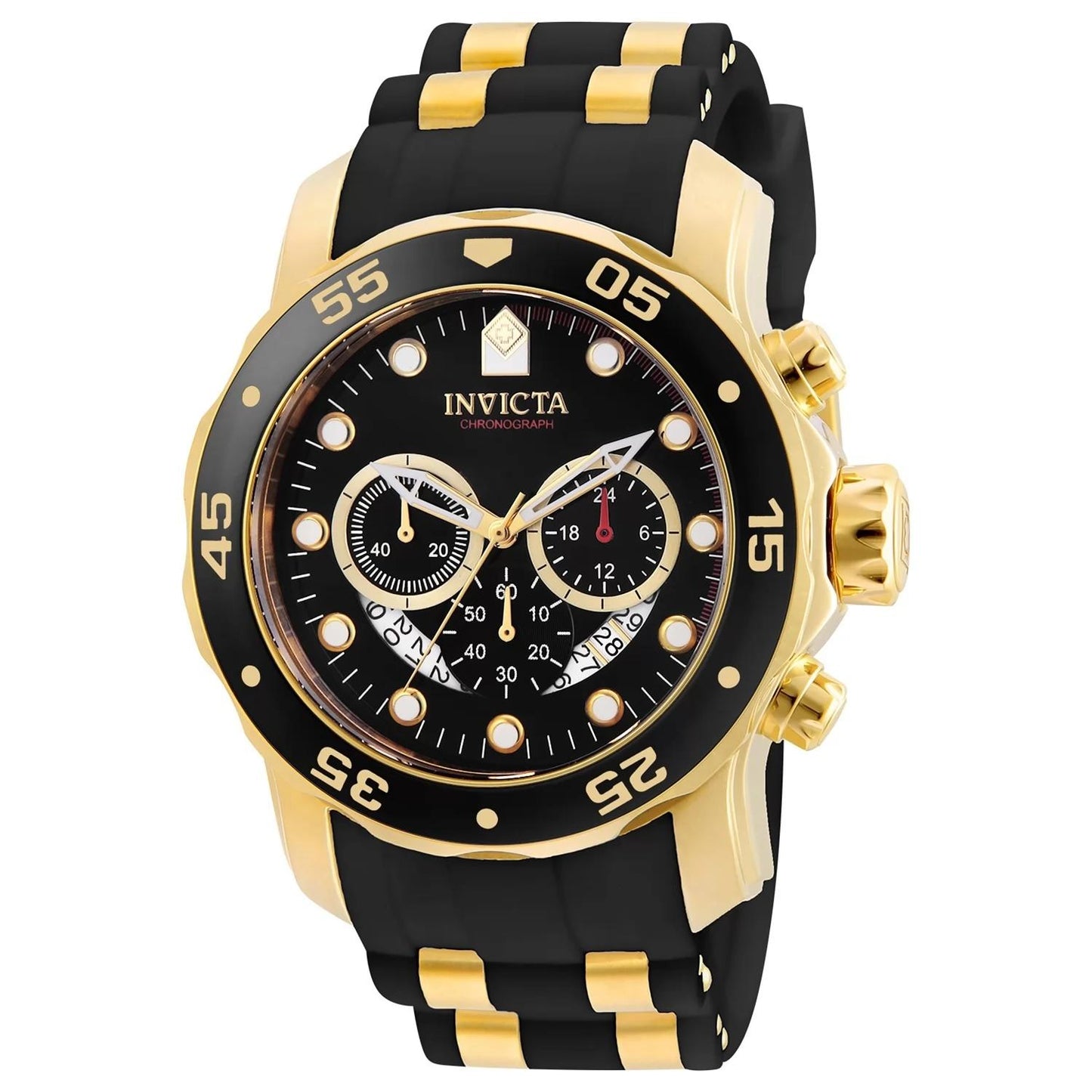 Invicta 6981 6981 Watch - Black Dial Polyurethane Band