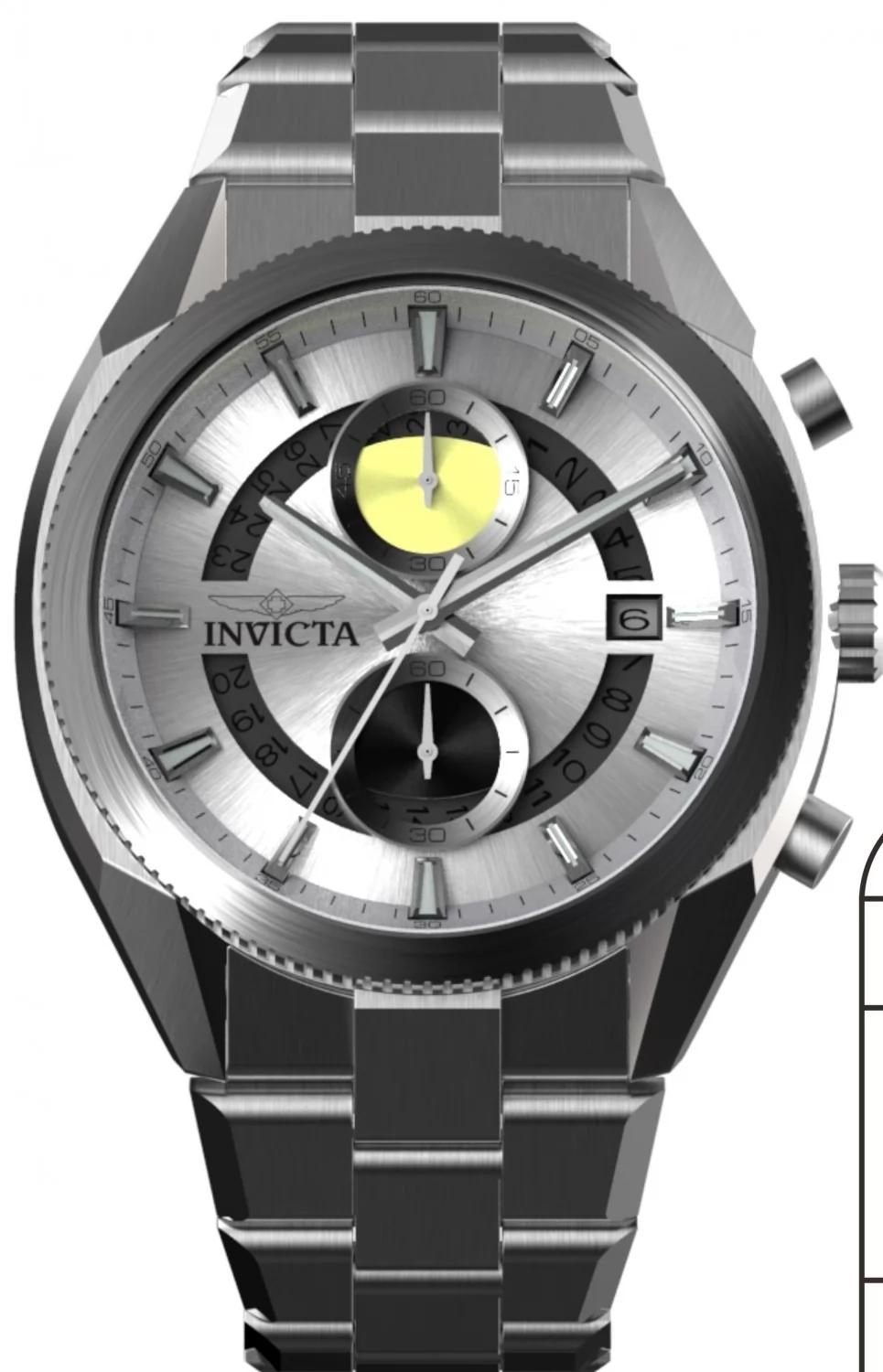 Invicta 50437 50437 Watch - Silver Dial Stainless Steel Band