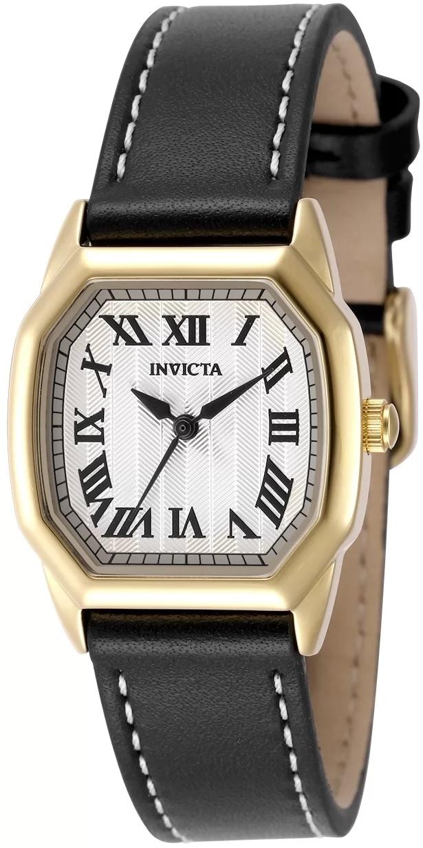 Invicta 50589 50589 Watch - Silver Dial Leather Band