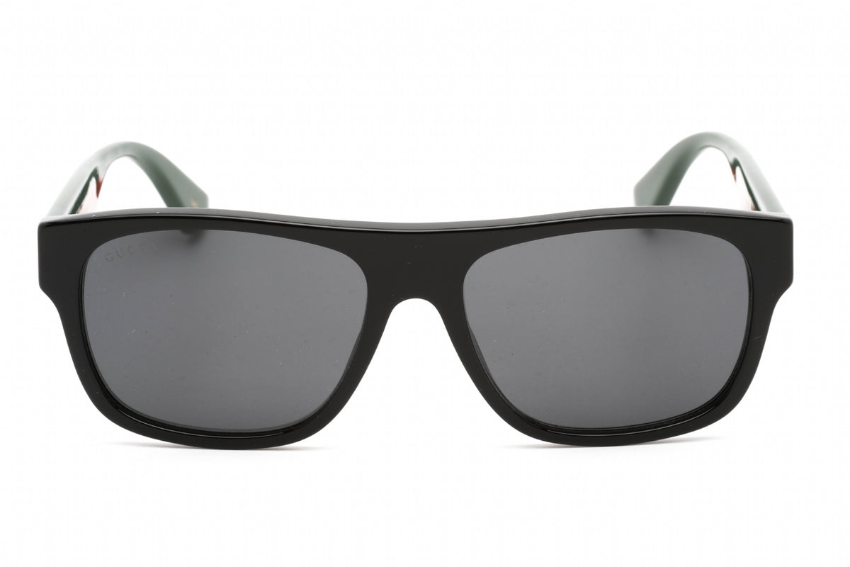 Gucci GG0341S-001 Black Rectangular Sunglasses 56mm Sunglasses