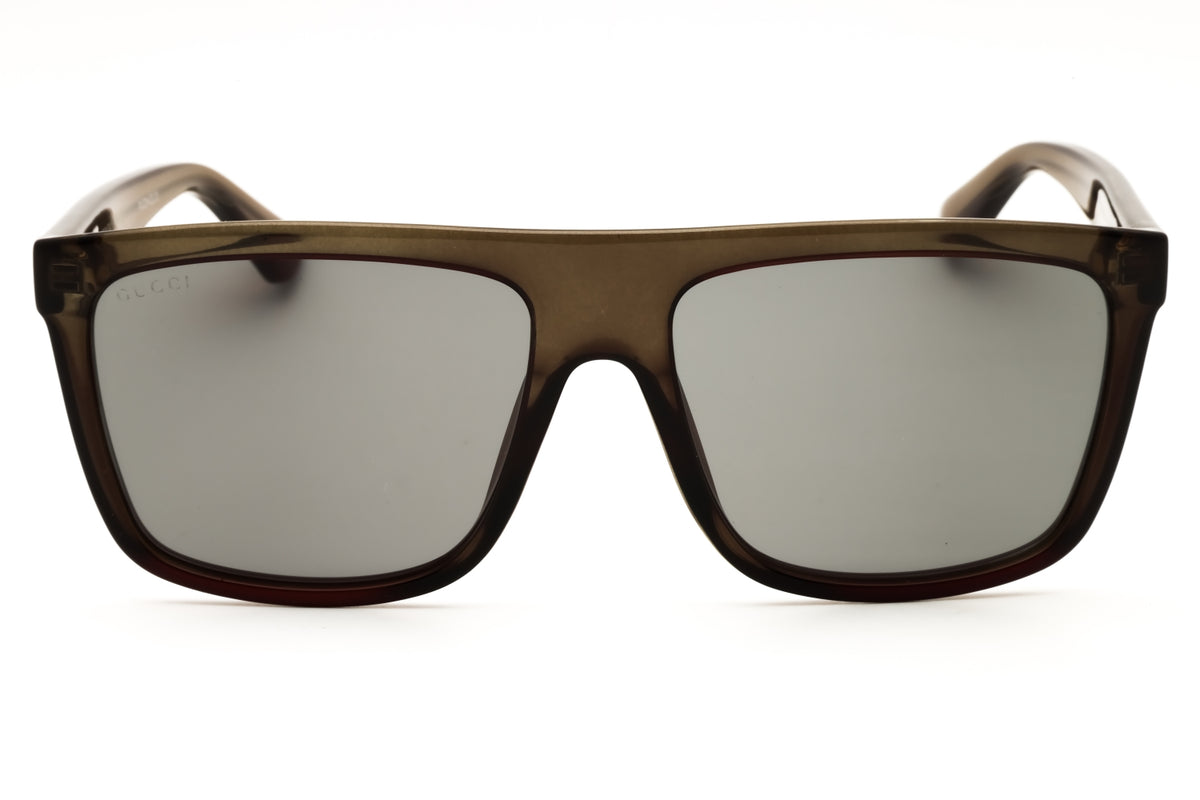 Gucci GG0748S-011 Green Rectangular Sunglasses 59mm Sunglasses
