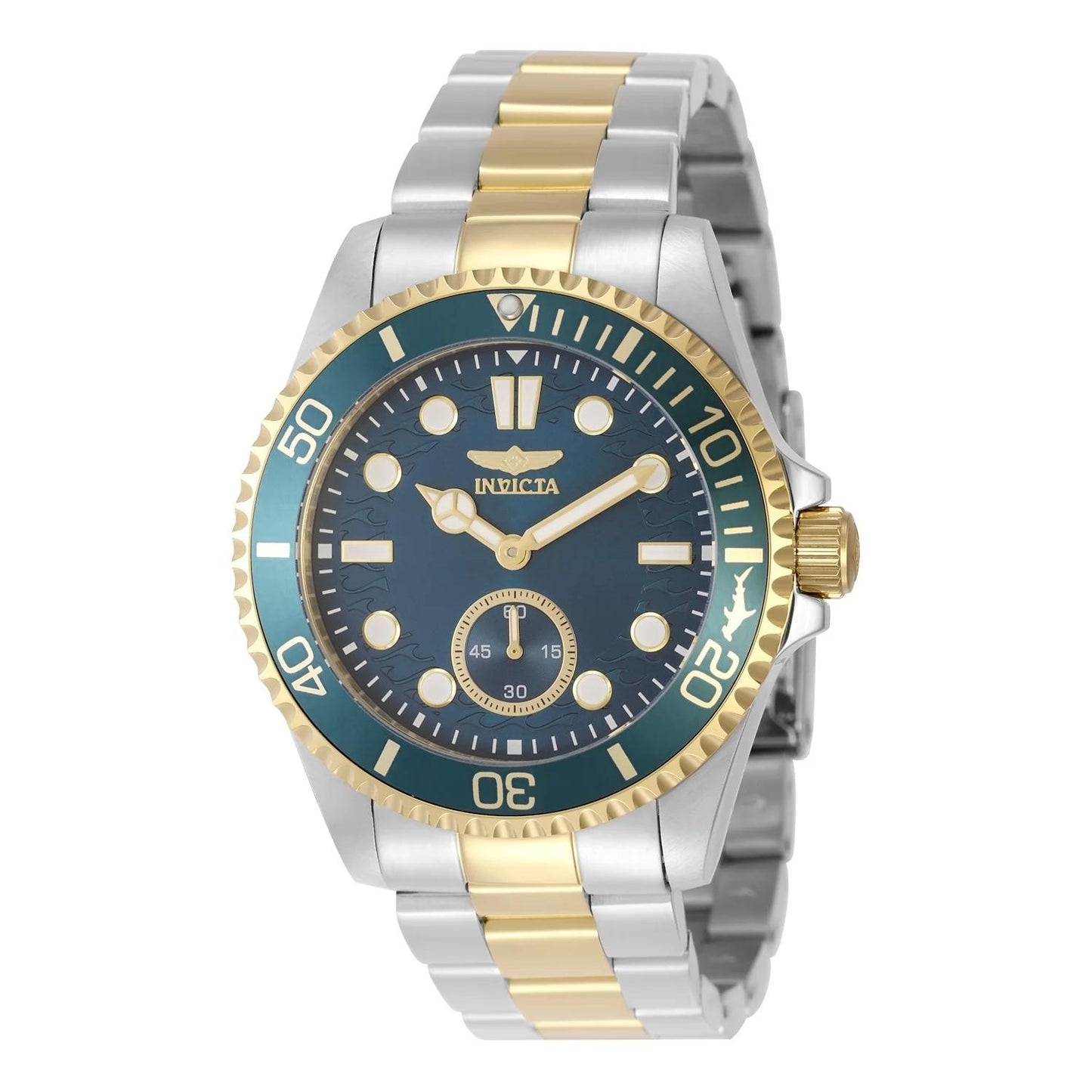 Invicta 49424 watch with blue dial and stainless steel band