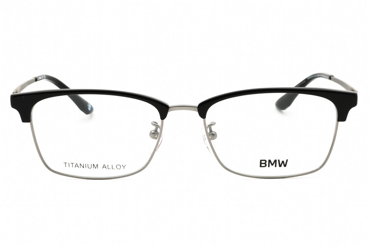 BMW BW5074-H-013 matte dark ruthenium Rectangular Eyeglasses 54mm