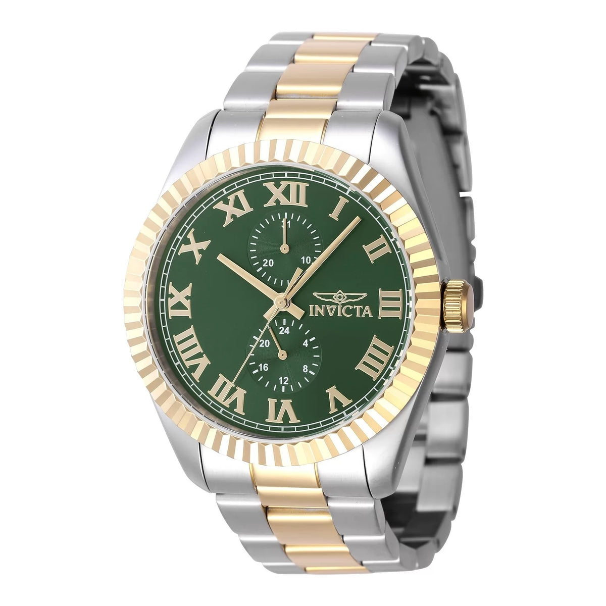 Invicta 47427 Quartz Watch Green Dial Stainless Steel 43mm Men
